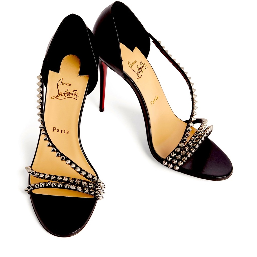 Christian Louboutin D’Orsay Stilettos, spike details, size 40